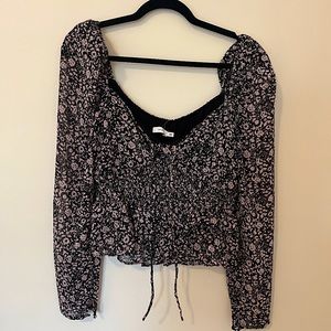 NWT floral dressy smock top